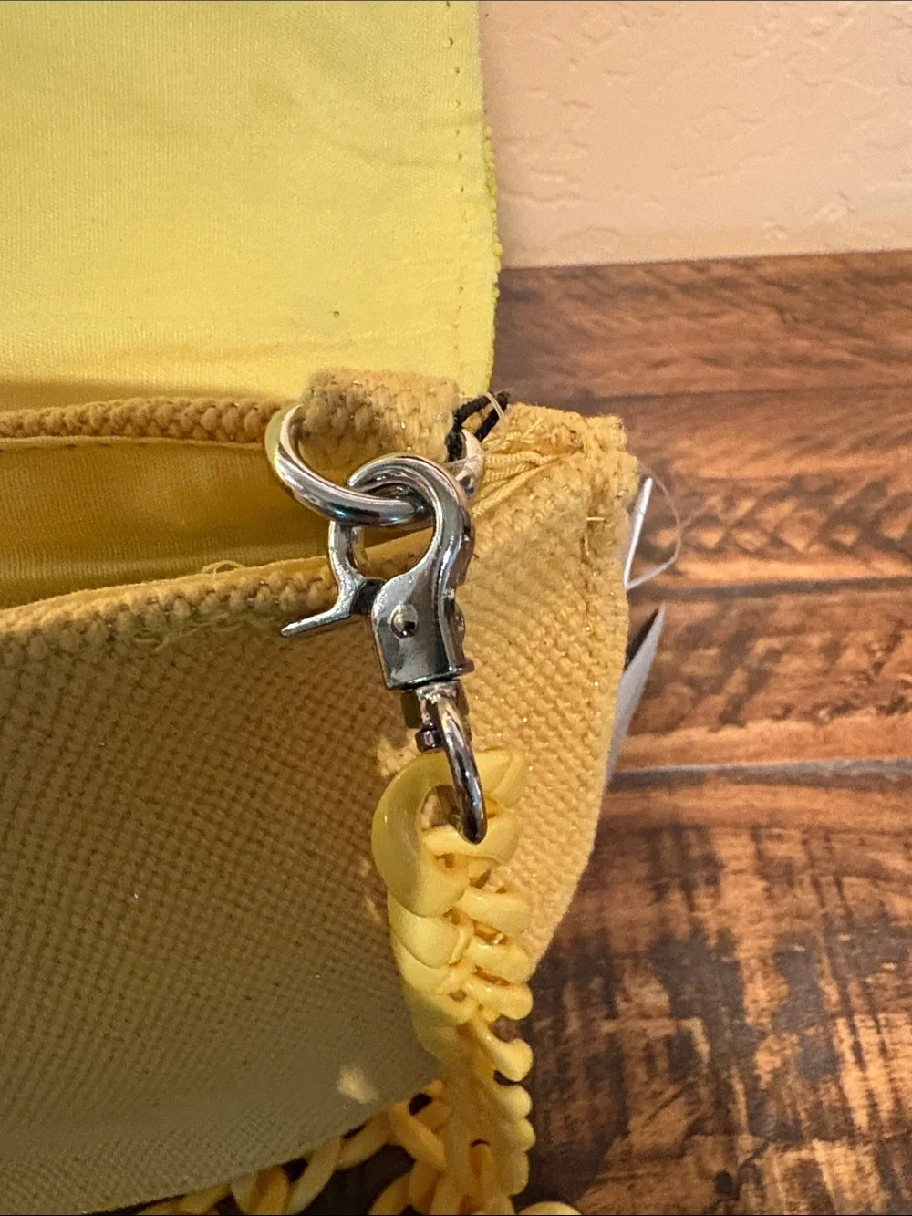 America & Beyond NWT Beaded Lemon Clutch/Shoulder Bag